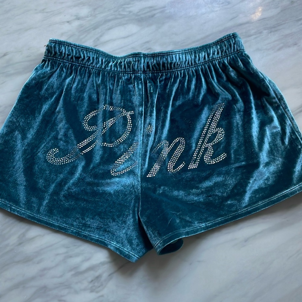 PINK bedazzled sleep shorts - NWT